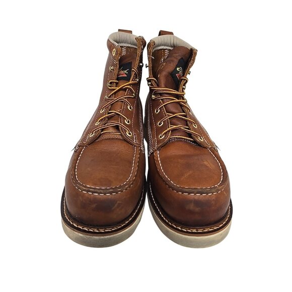 Thorogood Men's 804-4200 American Heritage 6" Safety Moc Toe Wedge Boot 11.5 EE - Picture 5 of 7